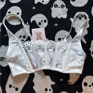 Savage X Fenty White Lace Bralette